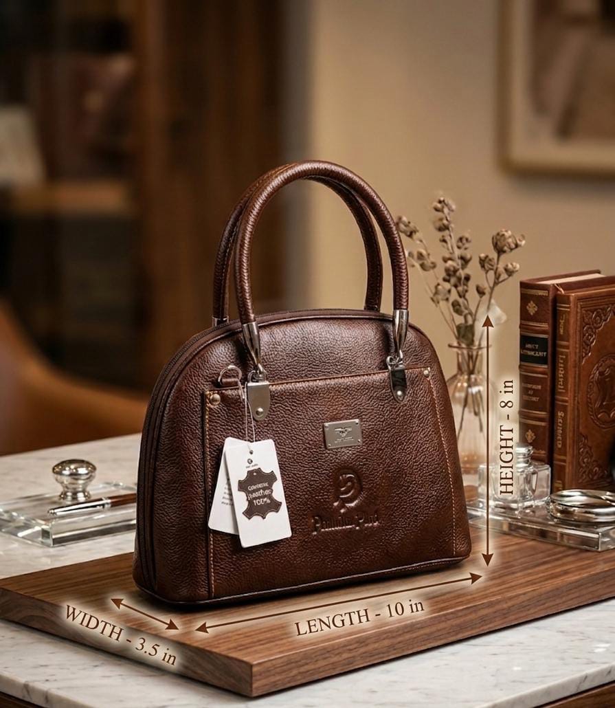 queen leather handbag (brown) queen leather handbag (brown)